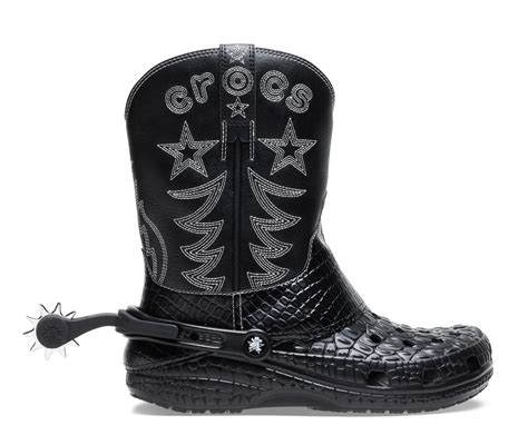crocs cowboy boots size 8